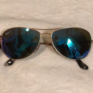 BLUE AND GOLD CHROMANCE RAY•BAN P ✨💙